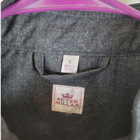 Peter Millar Light Weight Jacket in Dark Gray, sz Large - Picture 6 of 13